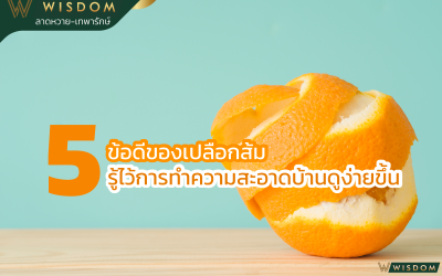 5ข้อดีของเปลือกส้ม รู้ไว้การทำความสะอาดบ้านดูง่ายขึ้น